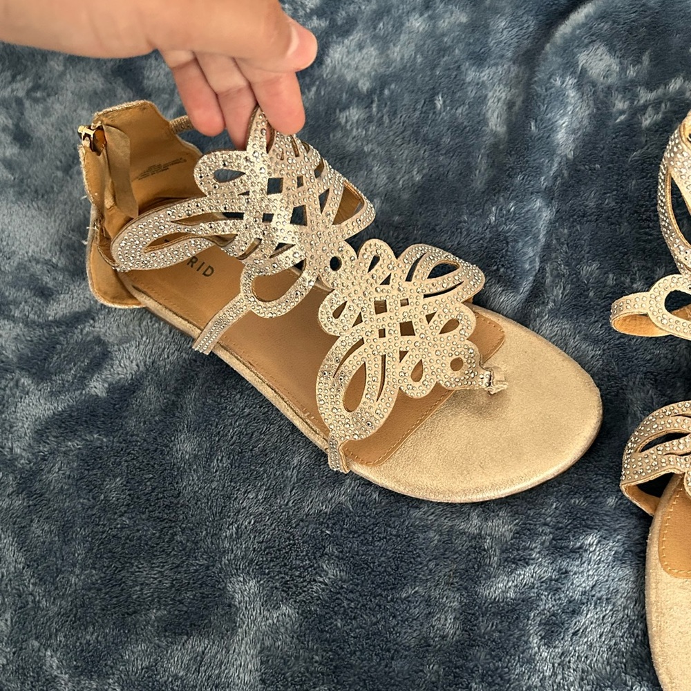 Torrid Rhinestone Ankle Sandals